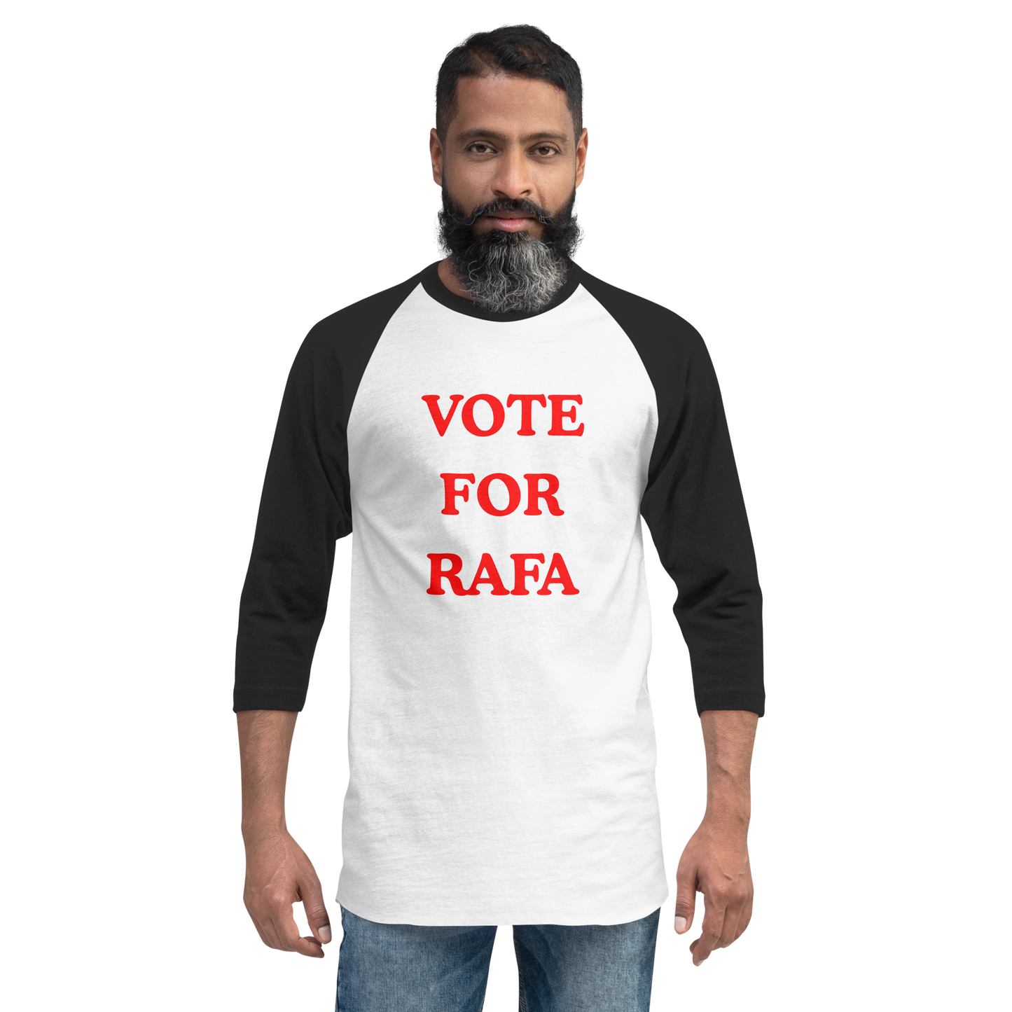 Vote For Rafa sleeve raglan shirt