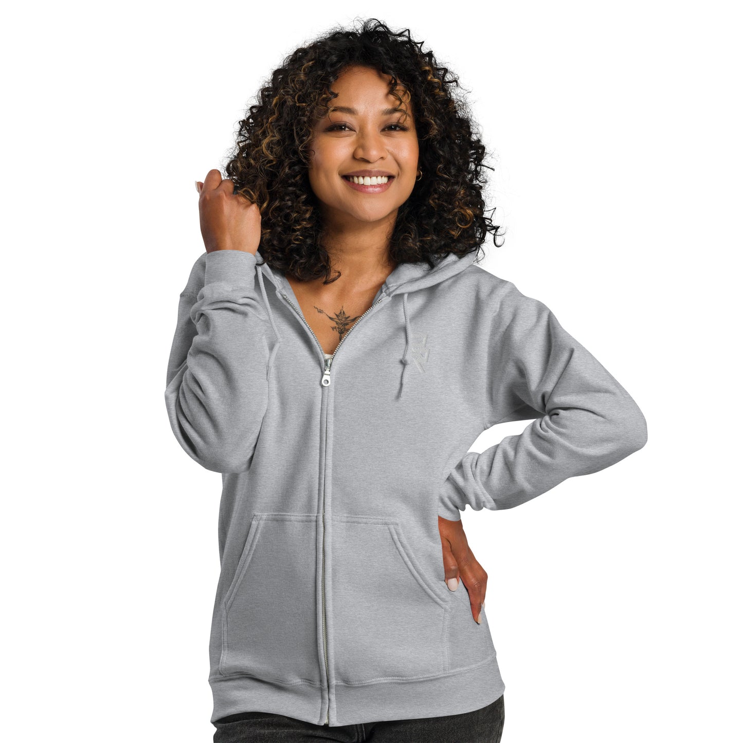 Logo Zip Hoodie