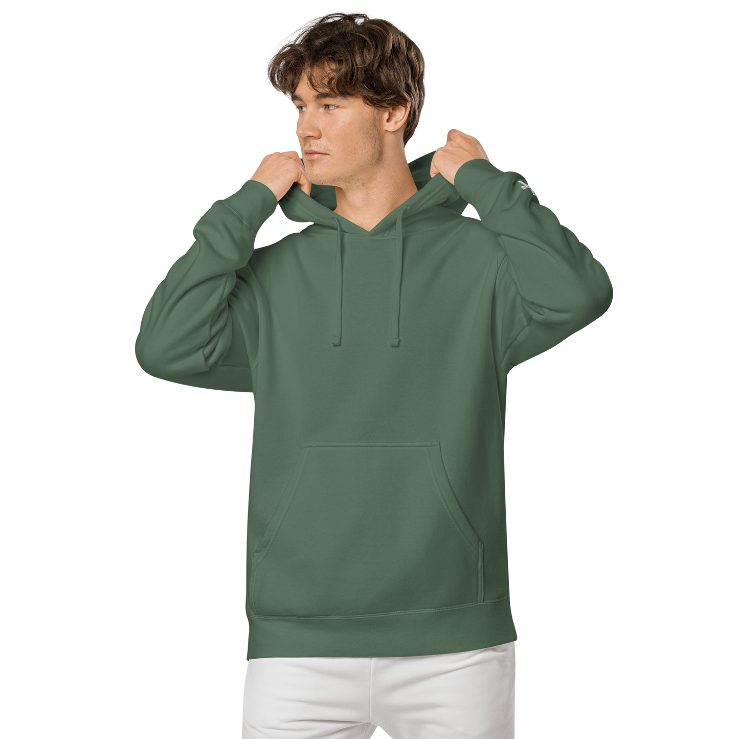 Embroidery Logo pigment-dyed hoodie