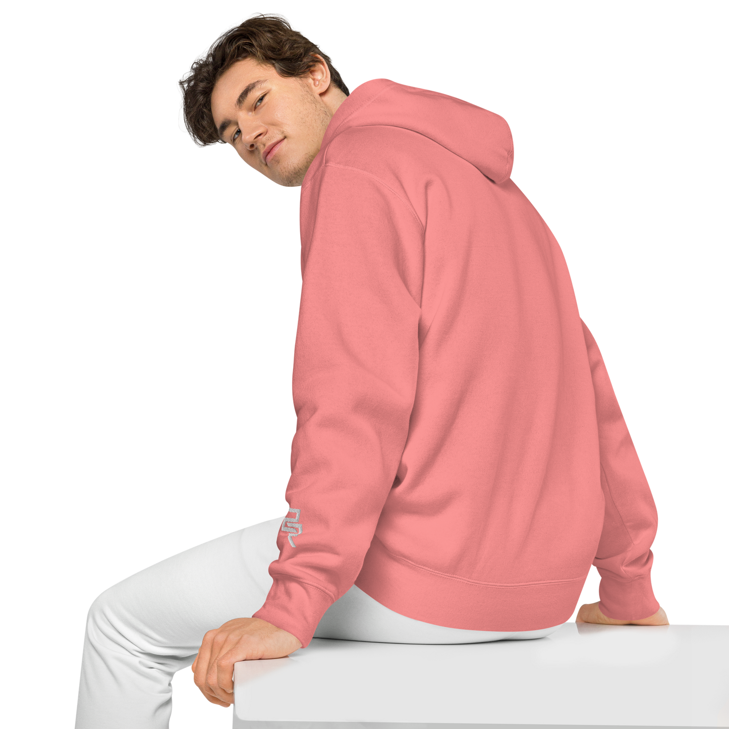 Embroidery Logo pigment-dyed hoodie