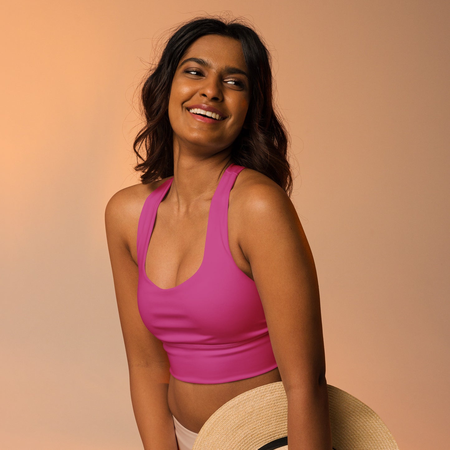 Back Logo Recycled Longline Sports Bra