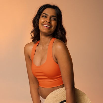 Back Logo Recycled Longline Sports Bra