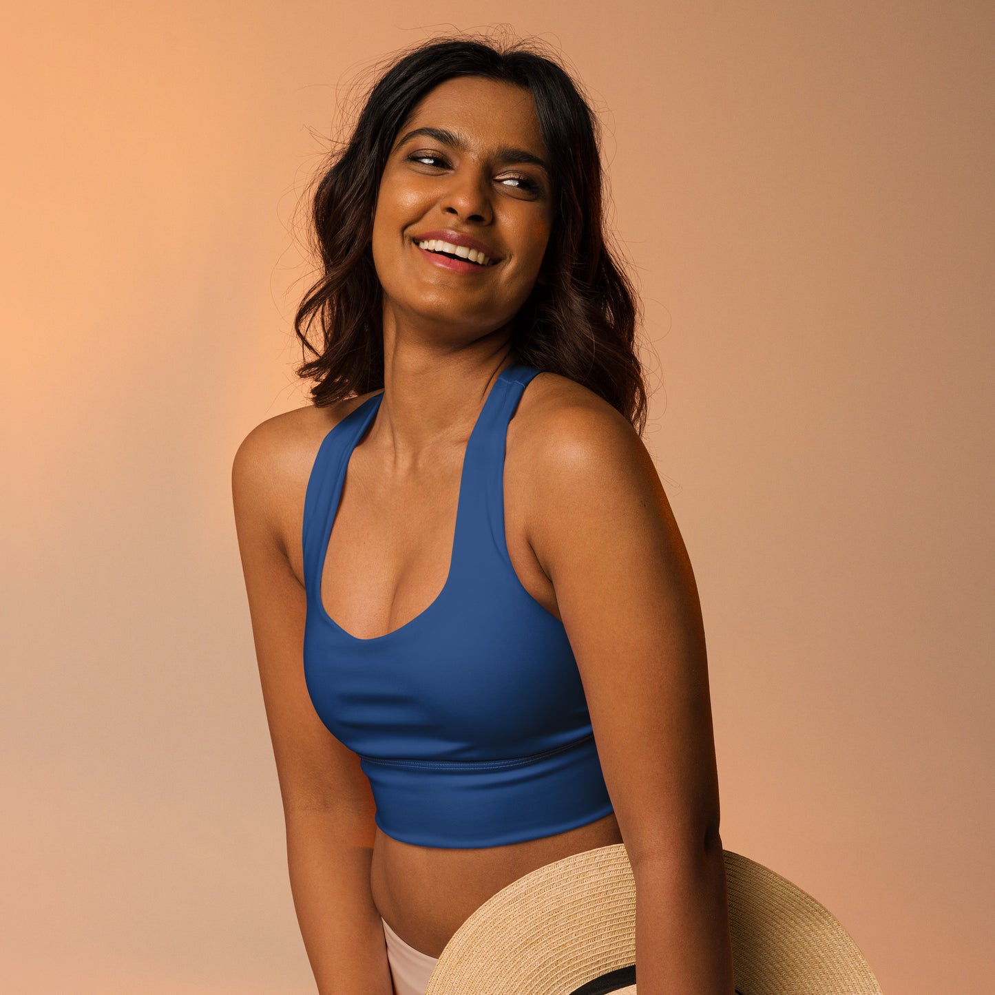 Back Logo Recycled Longline Sports Bra