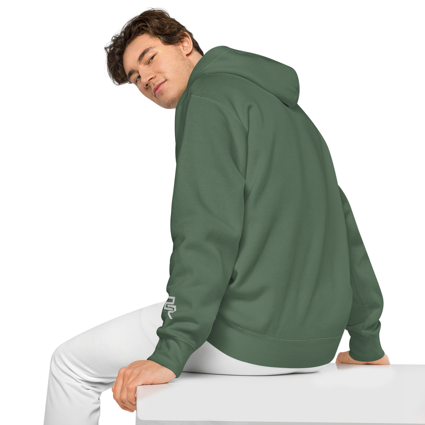 Embroidery Logo pigment-dyed hoodie