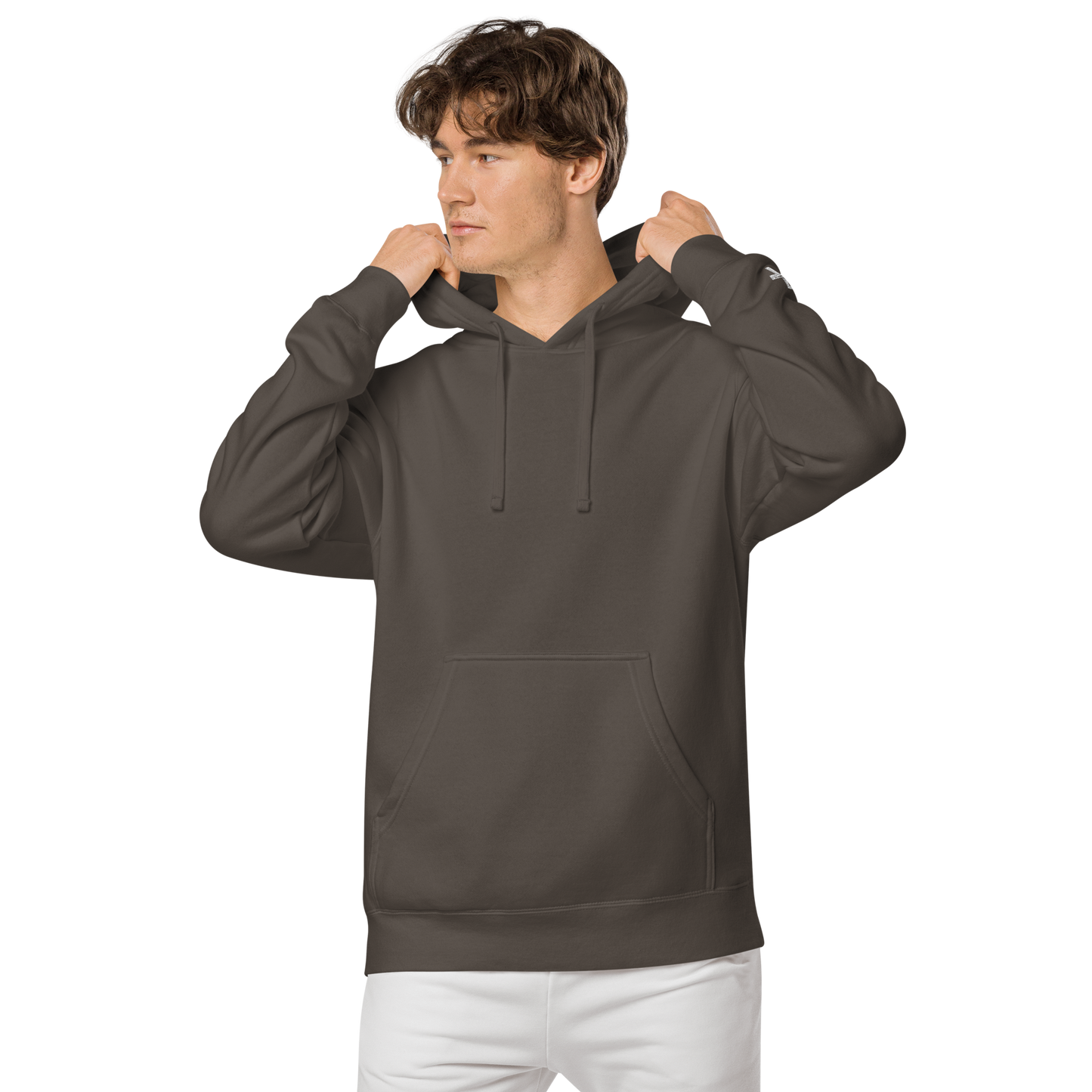 Embroidery Logo pigment-dyed hoodie
