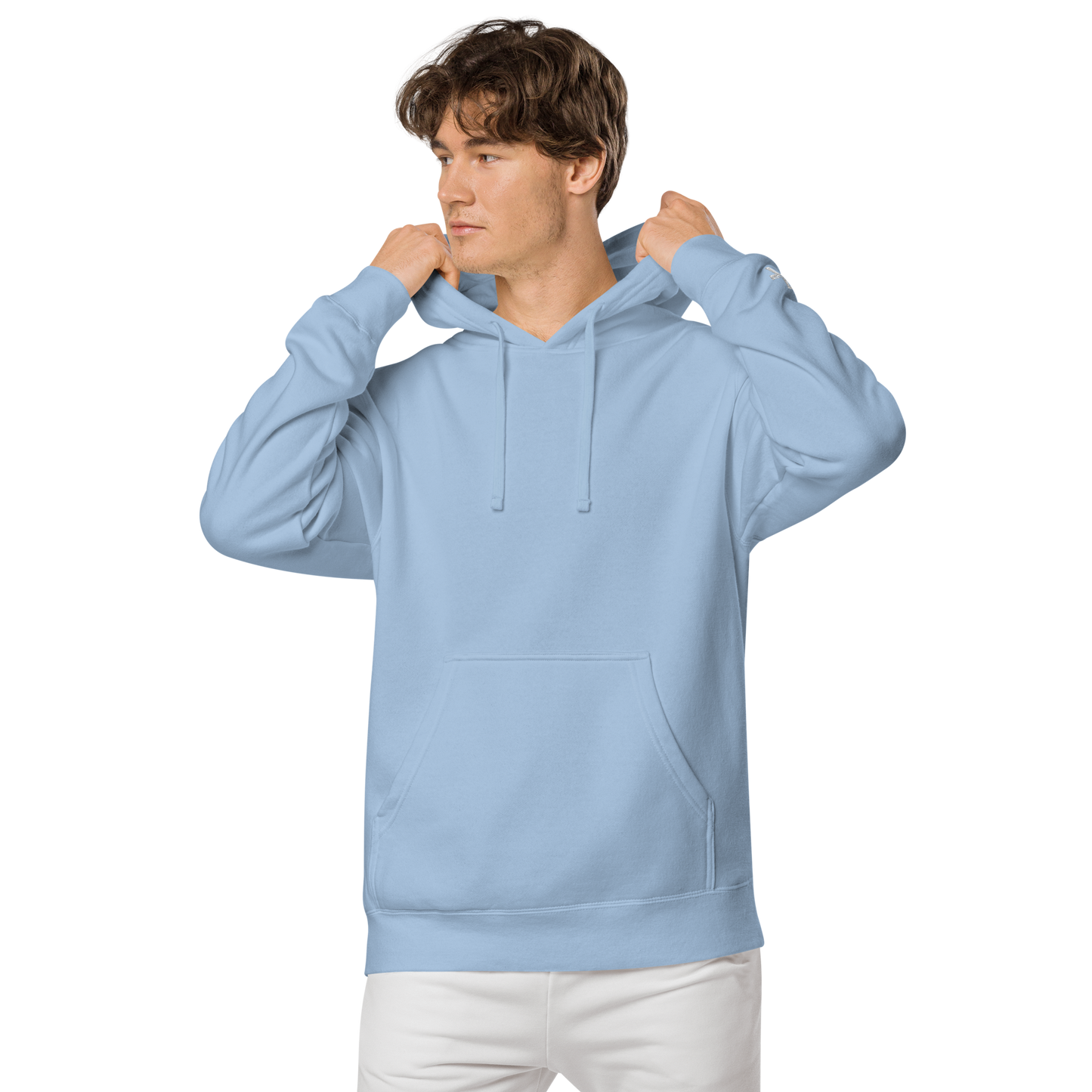 Embroidery Logo pigment-dyed hoodie