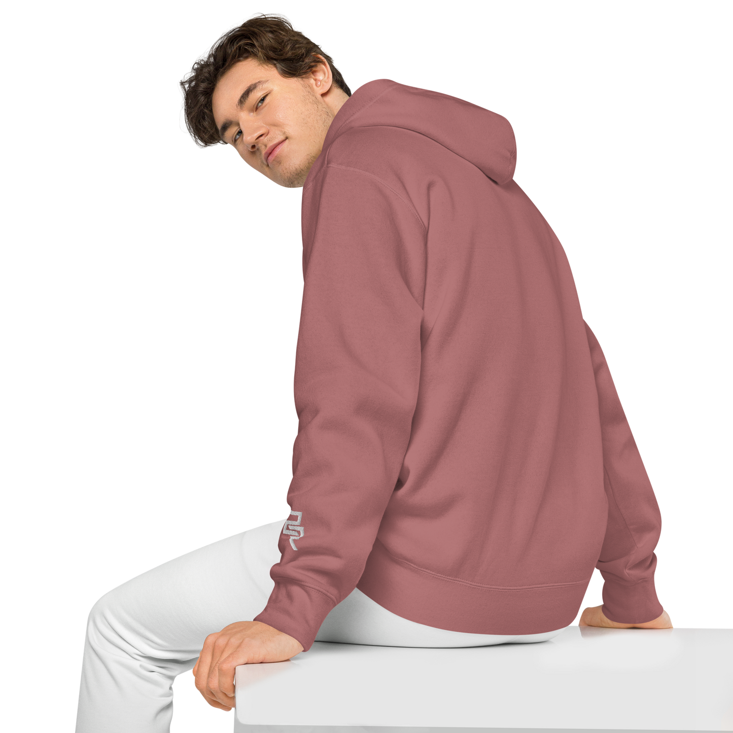 Embroidery Logo pigment-dyed hoodie
