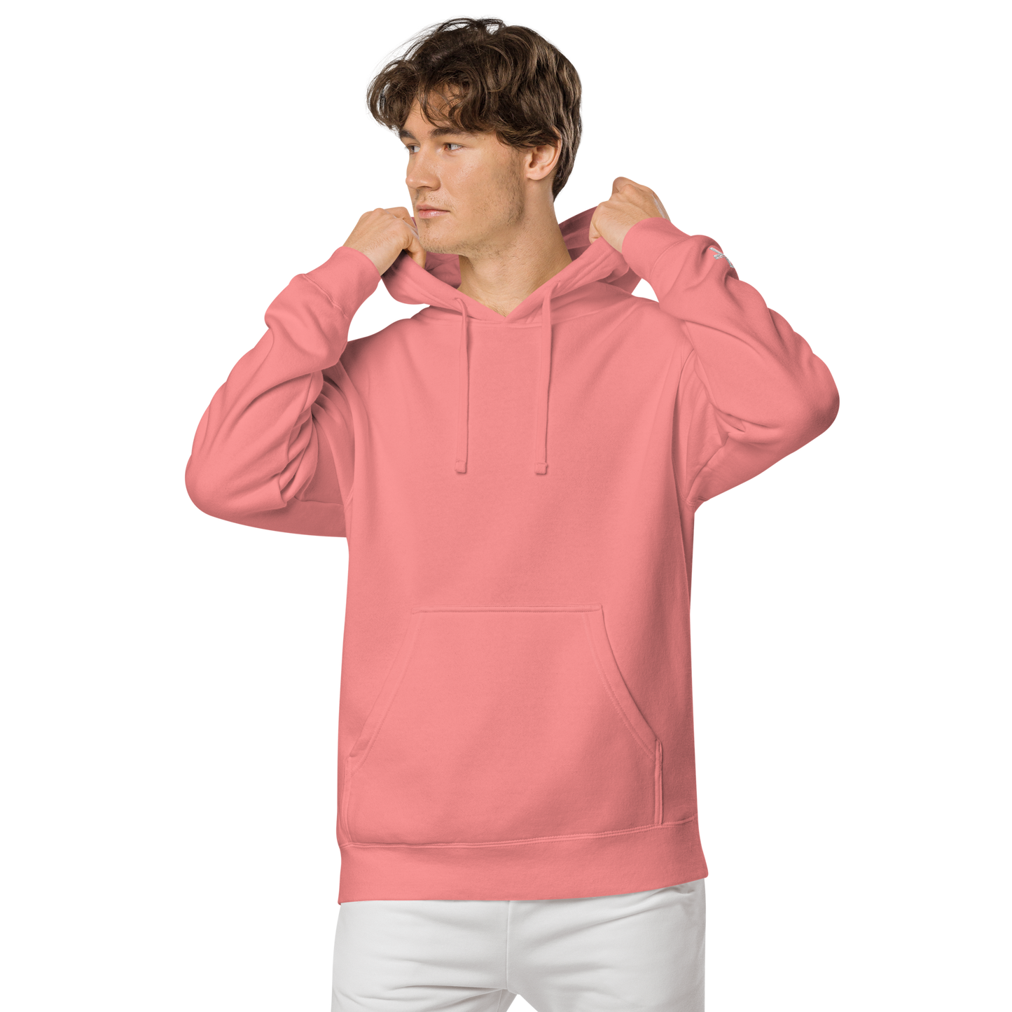 Embroidery Logo pigment-dyed hoodie