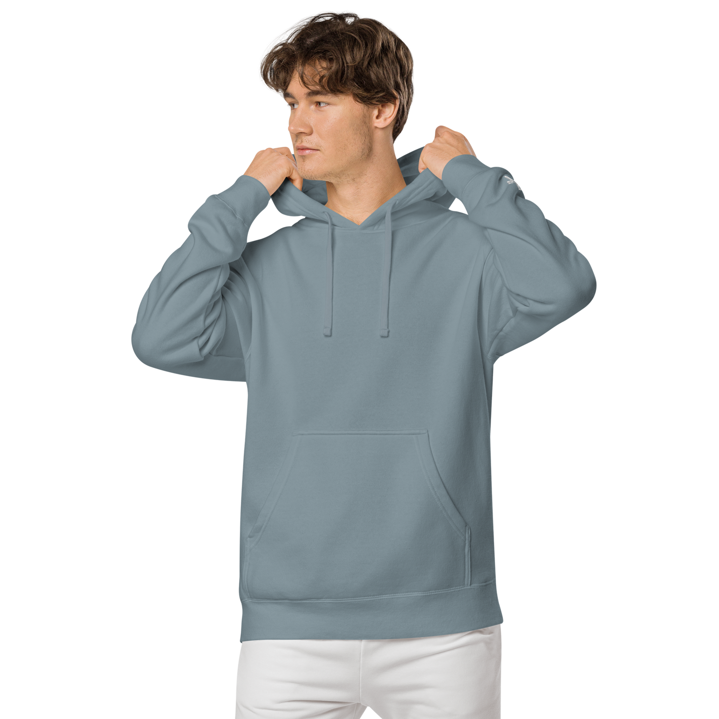 Embroidery Logo pigment-dyed hoodie