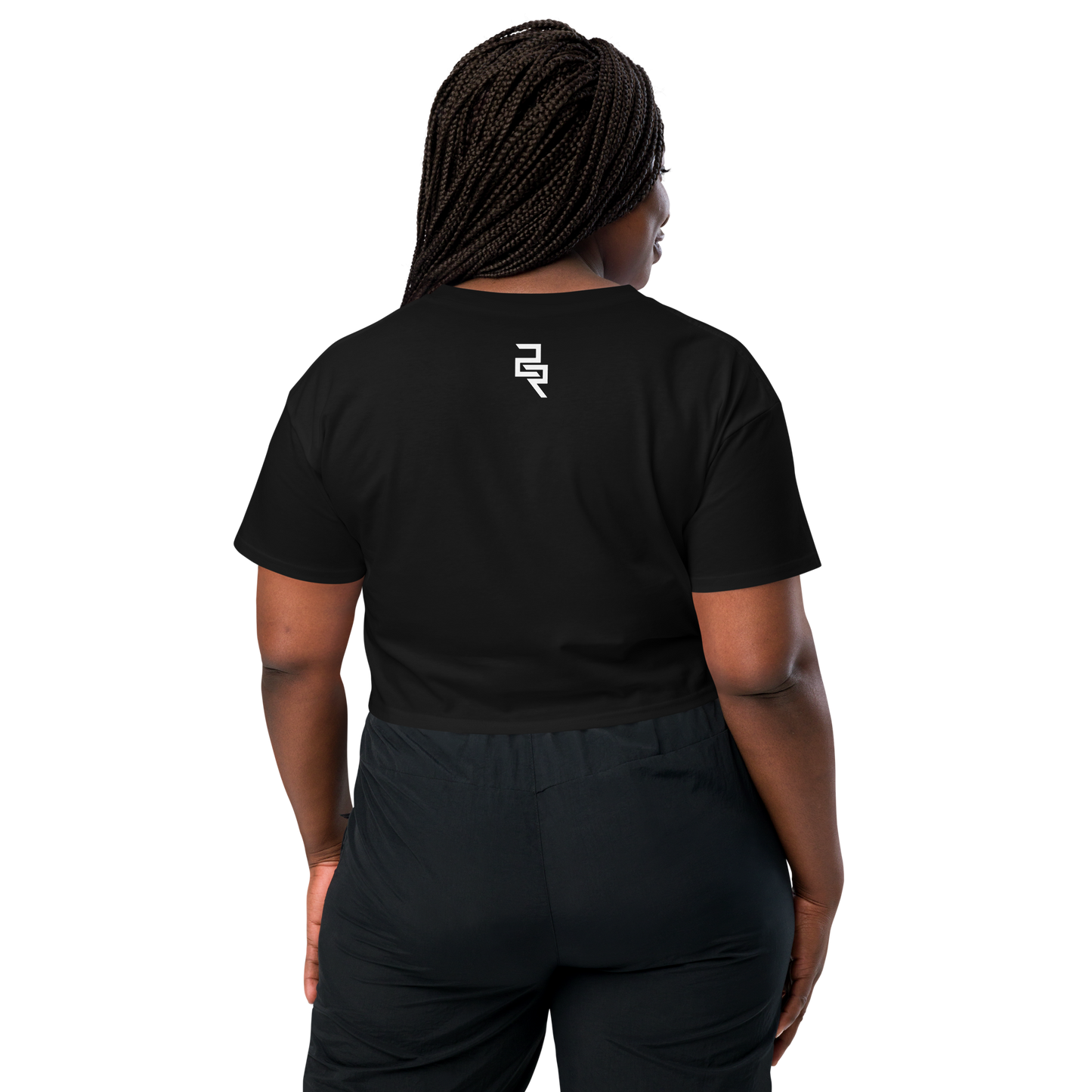Women's B&W Court Cropped Tee
